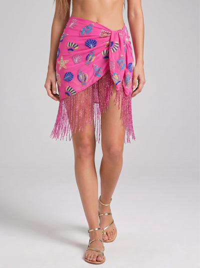 Oceanic Multi Colour Tasseled Sarong