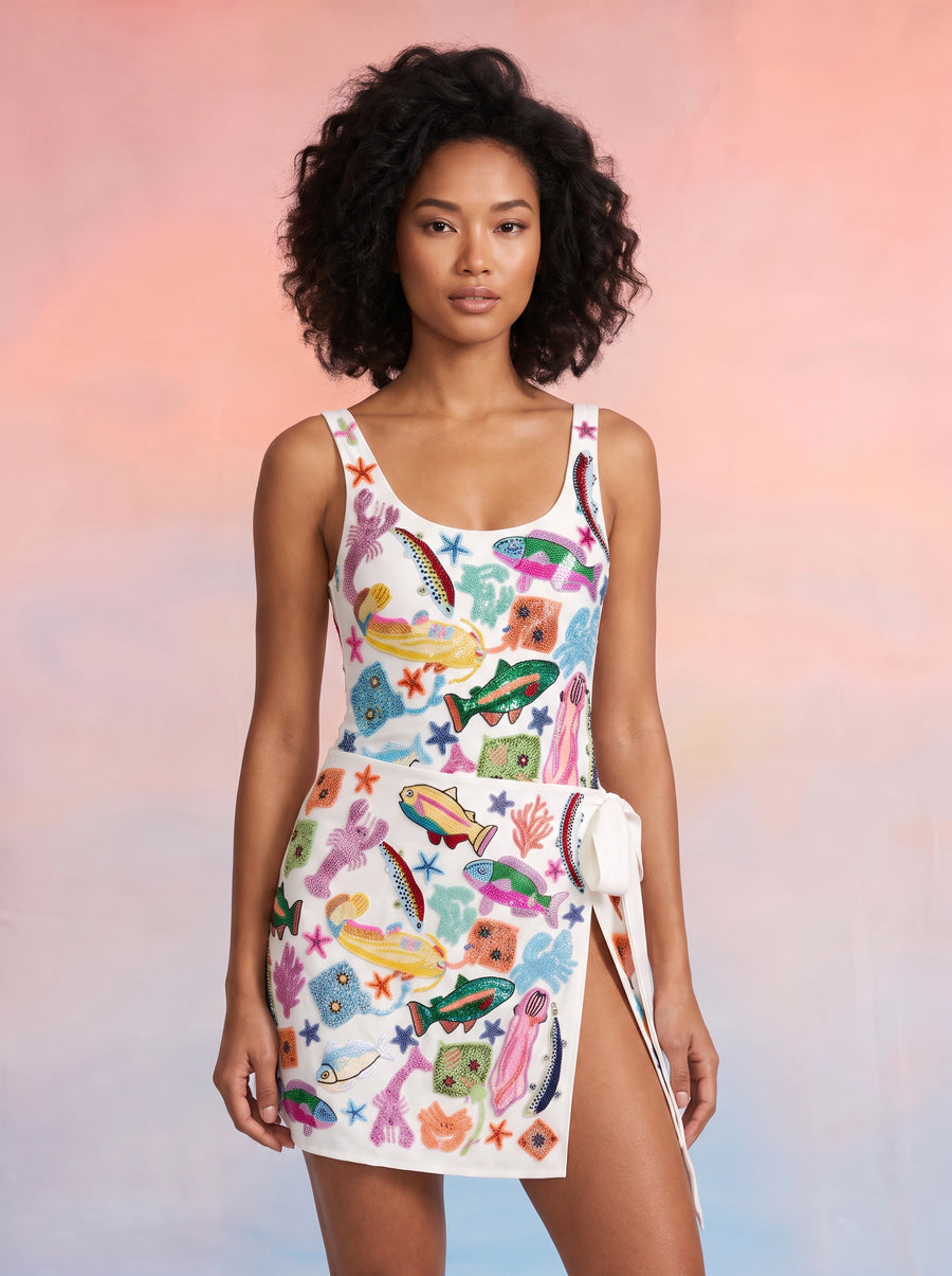 Arizona Embroidered Multi Coloured Sarong