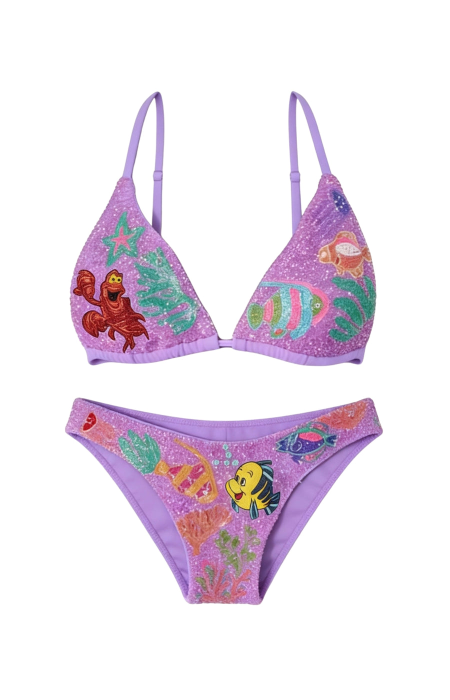 Disney | Oceanus Sea Bikini Top in Purple