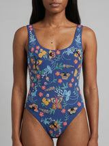 Alabama Floral Hand Embroidered One Piece Swimsuit Multi Colour