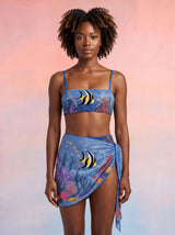 Marine Fish Blue Sarong