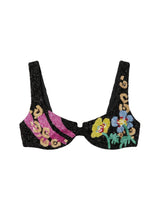 Colorful Flower Bikini Top