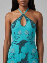 Dolphin Halterneck Maxi Dress