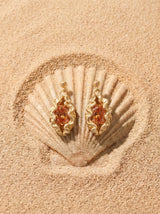 Panopea Red Earrings