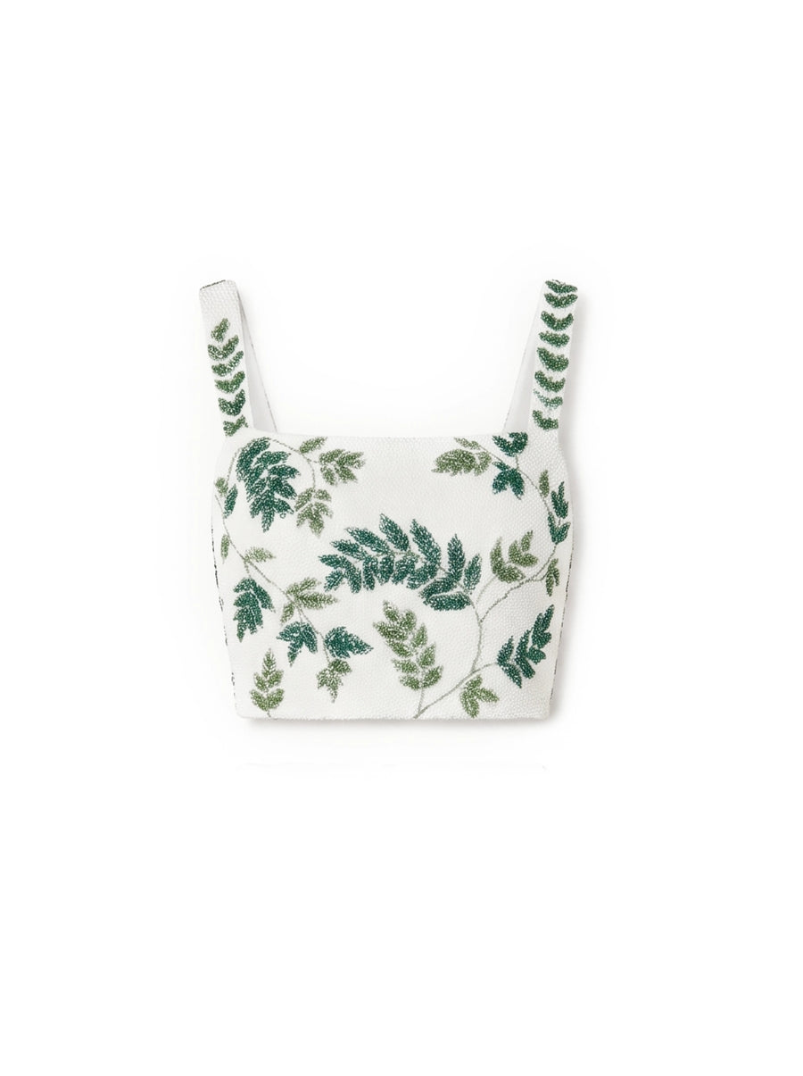 Green Leaf Co-ord Long Dress