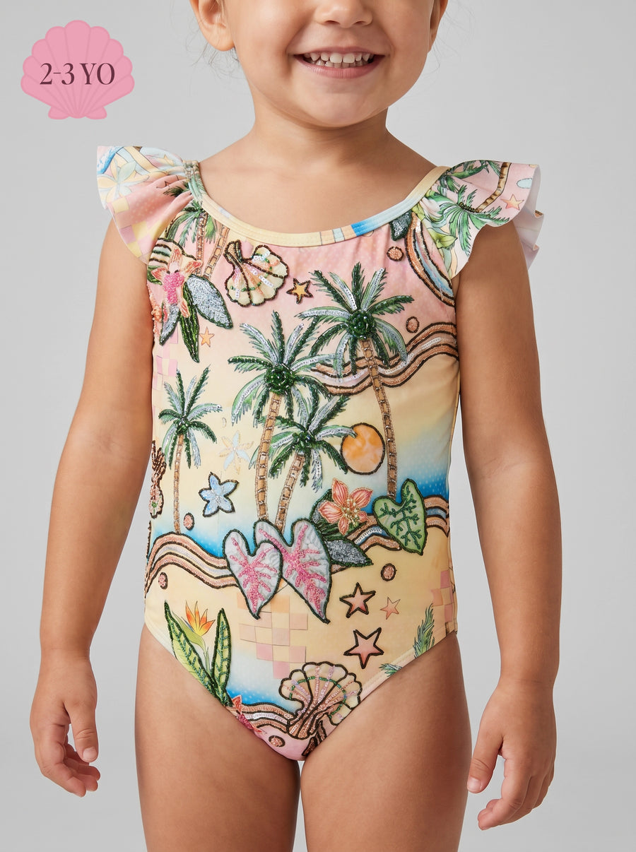 Sunset Beach Kids Swimsuit