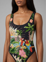 Maya Scoop Back Tropical Swimsuit