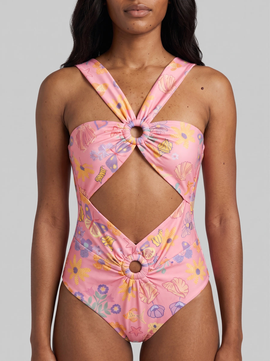 Pink Ocean Ring Swimsuit