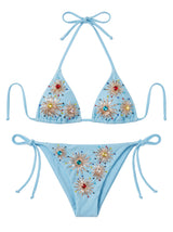 Sun Burst Blue Bikini Bottom