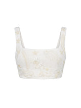 Arizona Ivory Beaded Co-ord Top