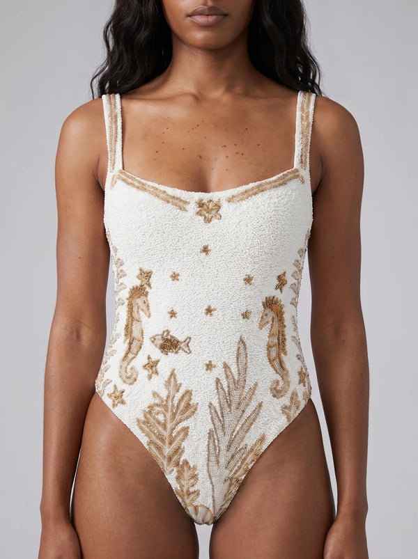 Astra White Swimsuit
