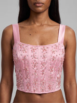 Pink Jewel Bloom Top
