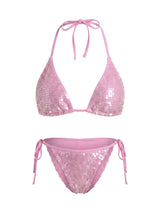 Sienna Sequin Embroidery Bikini Top Multi Colour