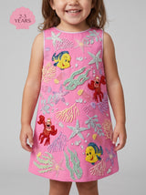 Oceanus | Disney Kids Seabreeze Fuschia dress
