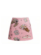 Vegas Beaded Pink Party Beach Co-ord Mini Skirt in Stock