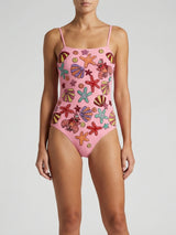 Disney | Oceanus Shell Swimsuit Pink in Stock