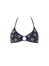 Star Navy Bikini Top