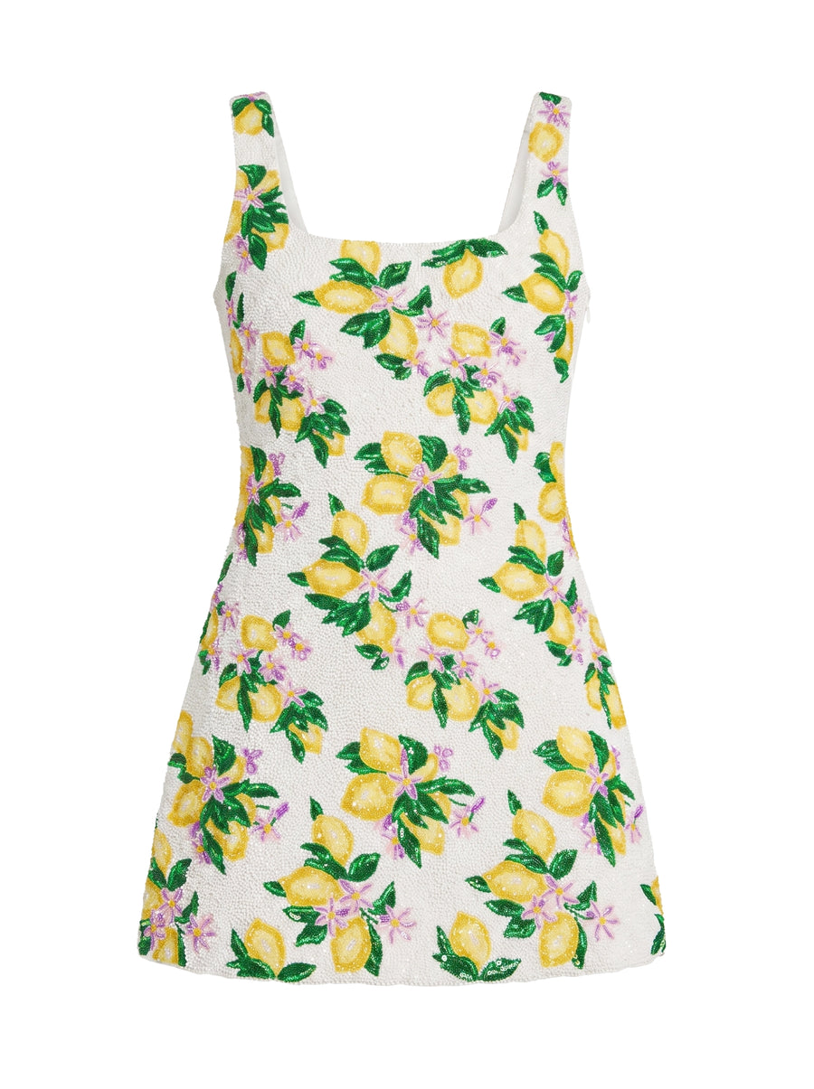 Lemon Blossom Mini Dress