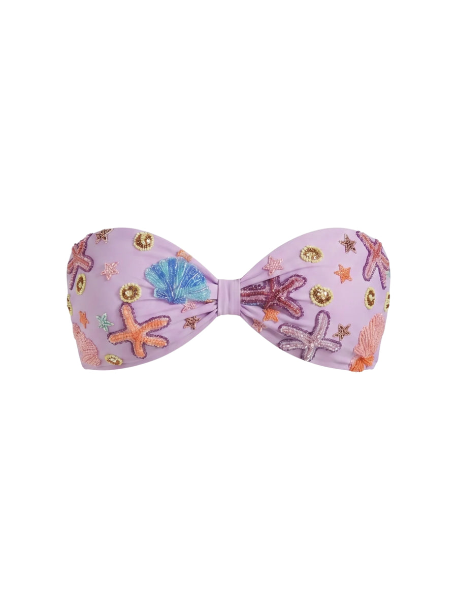 Quinn Clasp Closure Bikini Top Lilac