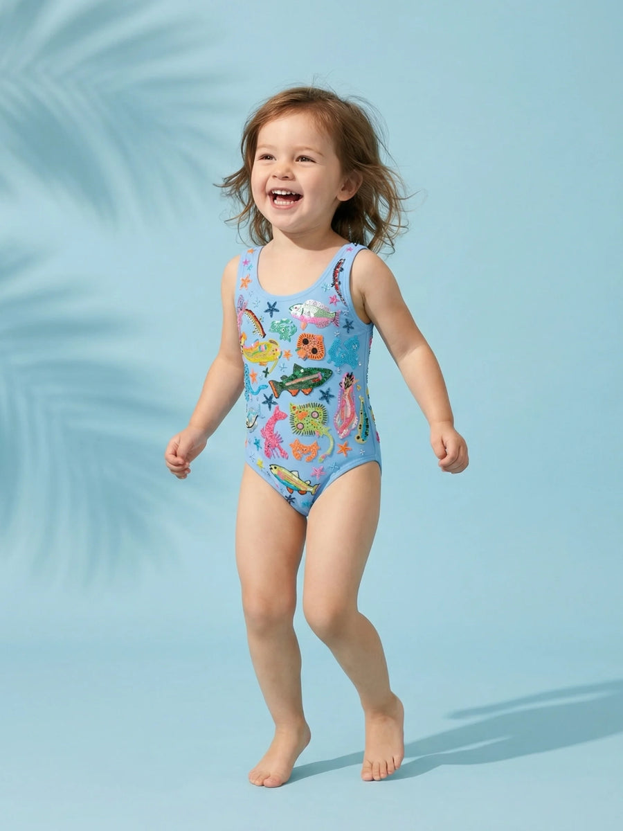 Arizona Kids Swimsuit - Blue