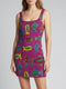 Tropical Fish Beaded Mini Dress