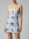 Mosaic Marine Mini Dress