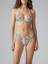 Talia Hand Embroidered Multi Colour Bikini Top