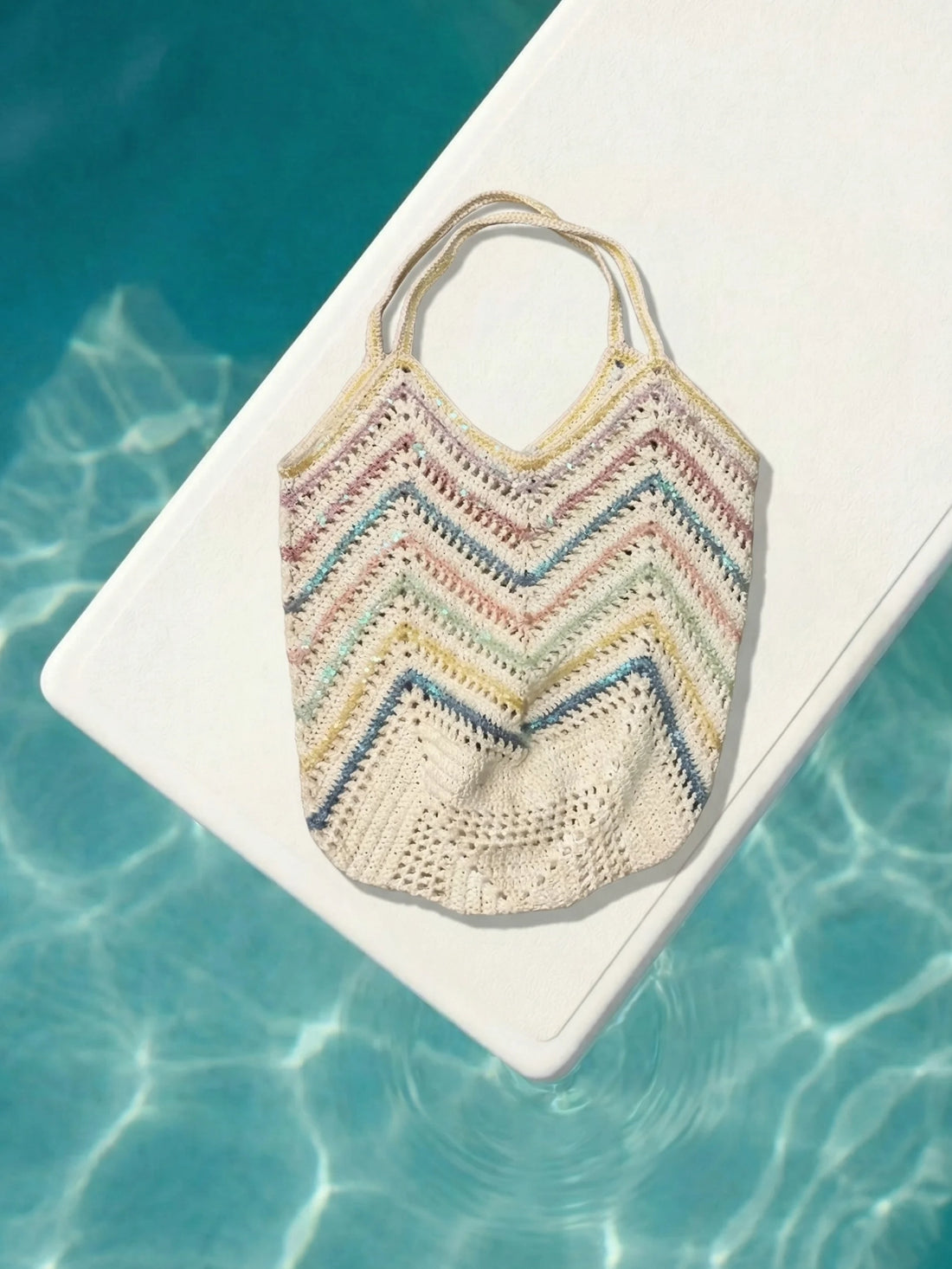Seaside Pastel Crochet Bag