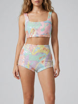 Boston Pastel Reef Crop Top