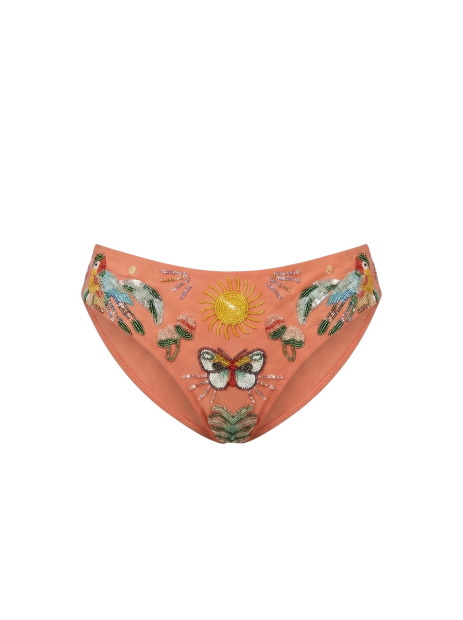 Aurelia Luxury Bikini Thick Strap Bikini Bottom Nude