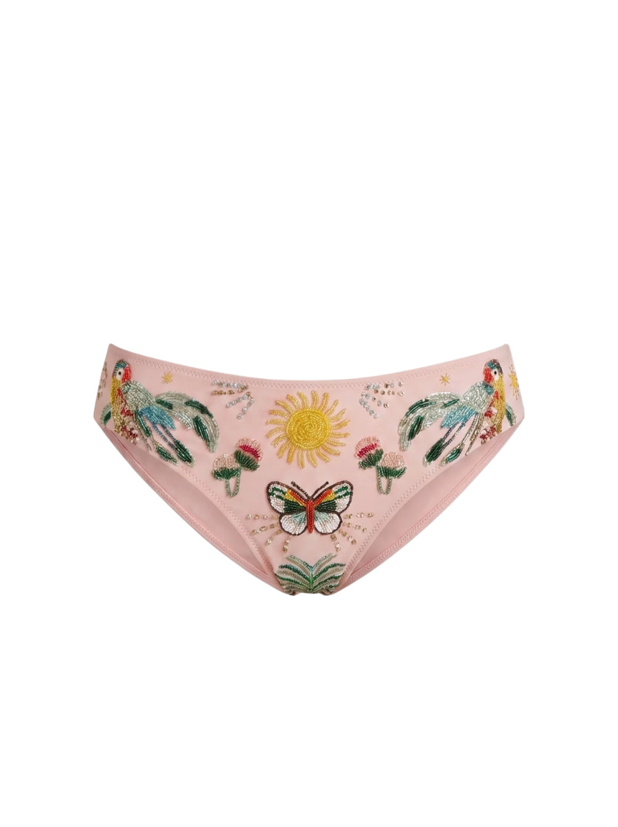 Aurelia Luxury Bikini Thick Strap Bikini Bottom Baby Pink
