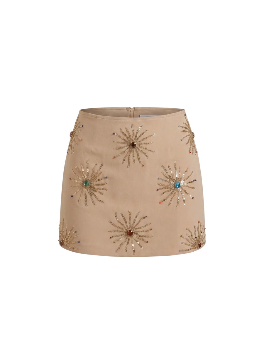 Callie Co-ord Skirt Light Brown