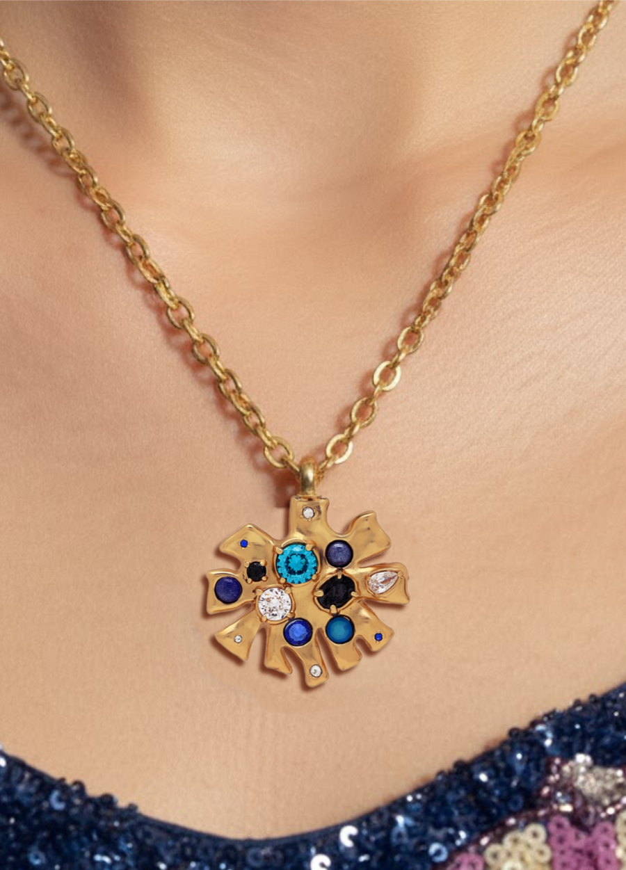 Starbrust Blue Necklace