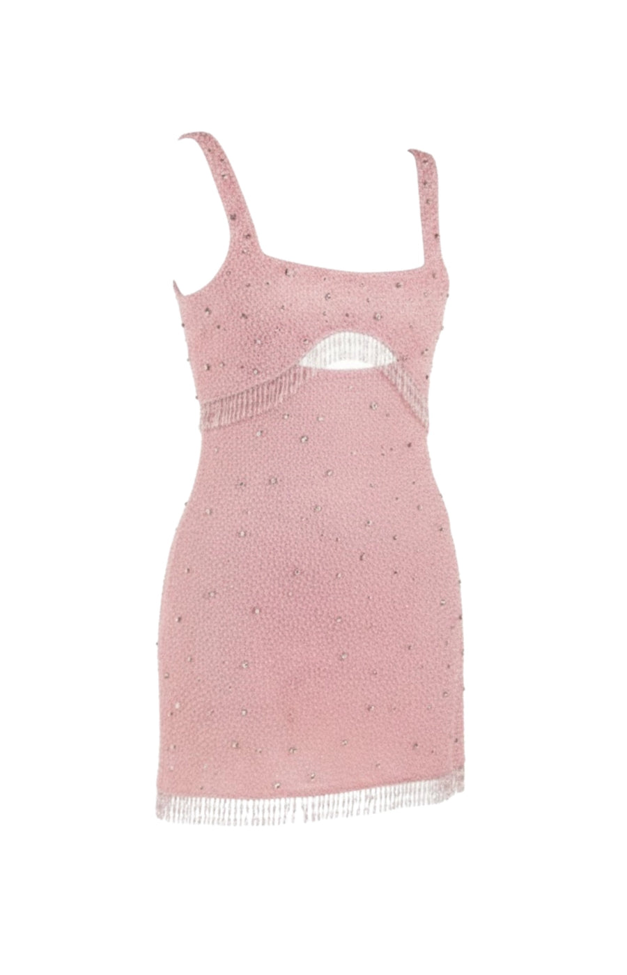 Posy Pink Beaded Mini Dress