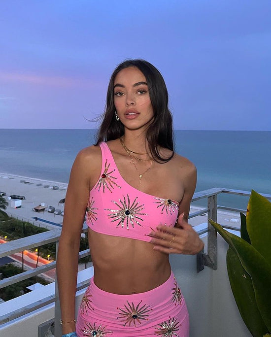 Callie Co-ord Pink Top