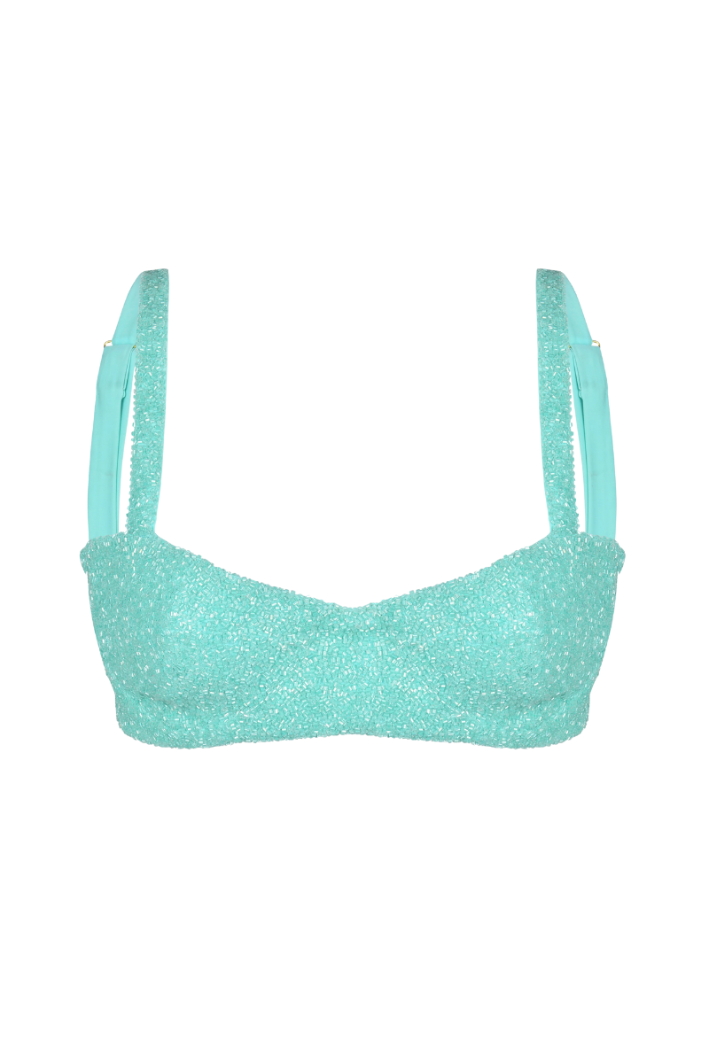 Persephone Pearl Beaded Bikini Top – Daphne x Oceanus