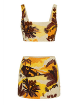 Kulani Kinis x Oceanus Golden Sunset Beaded Co-ord Skirt