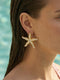 Marina's Golden Starfish Crystal Earrings