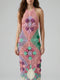 Rowan Halter Maxi Crochet Pink Dress