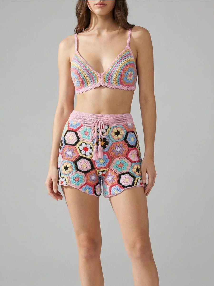 Hexa Bloom Crochet Top