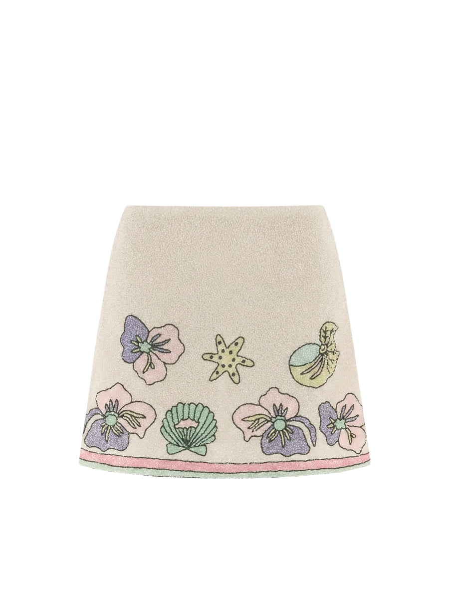 Tallulah Crystal Co-Ord Mini Skirt Multi Colour