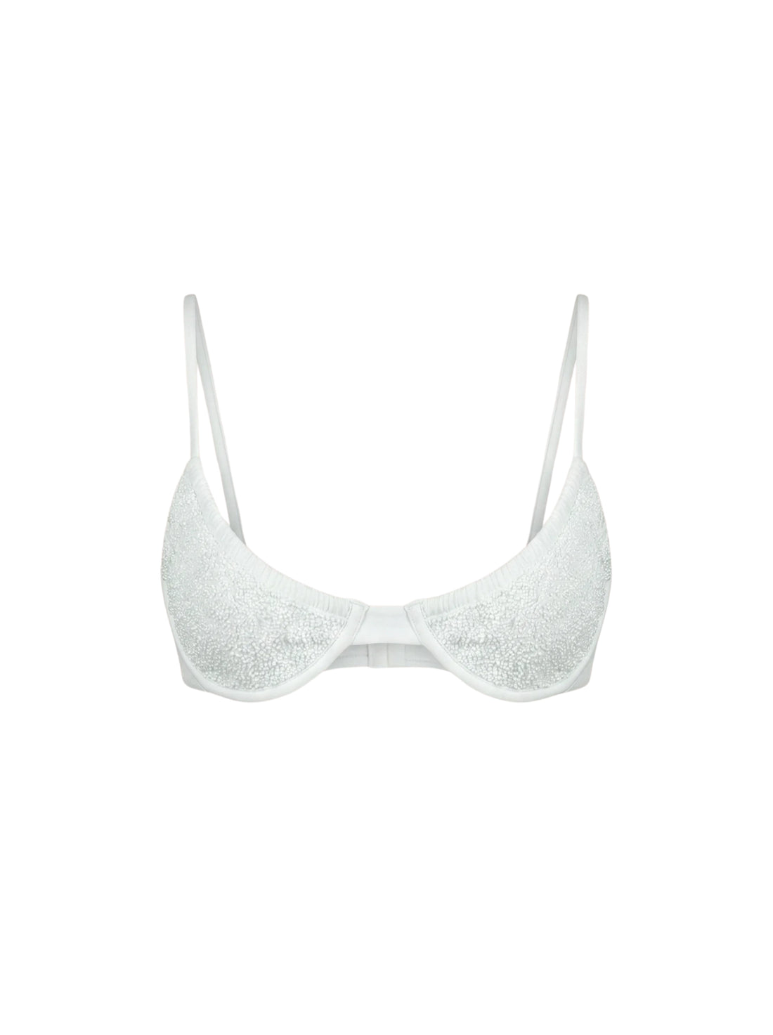 Ariel Hand Embroidered Underwire Bikini Top Multi Color