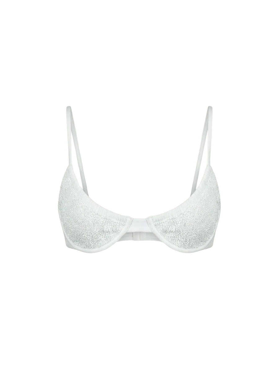 Ariel Hand Embroidered Underwire Bikini Top Multi Color