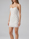 Arabella Hand Beaded Crystal Dress White
