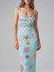 New York Strapped Dress in Blue