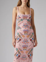 Oceanus x Zandra Rhodes Marine Mosaic Maxi Dress