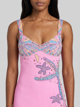 Crescent Shell Mini Dress Multi Colour