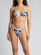 Elenora Bikini Top in Floral Blue White