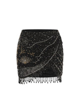 Whispering Waves Black Co-ord Skirt X Jvmilya