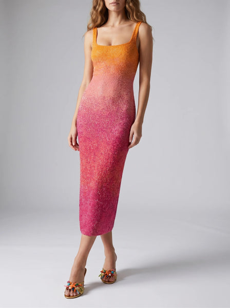 pink and orange sequin dress Sofia Hand Beaded Party Ombre MAXI DRESS, M Ella Light Blue Off mod style dress Color:calypso This gorgeous orange sequin